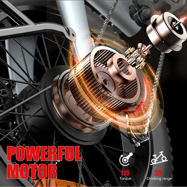 HX Q3 2000W Fat Tire All-terrain Electric Bike-with free fender and rear rack