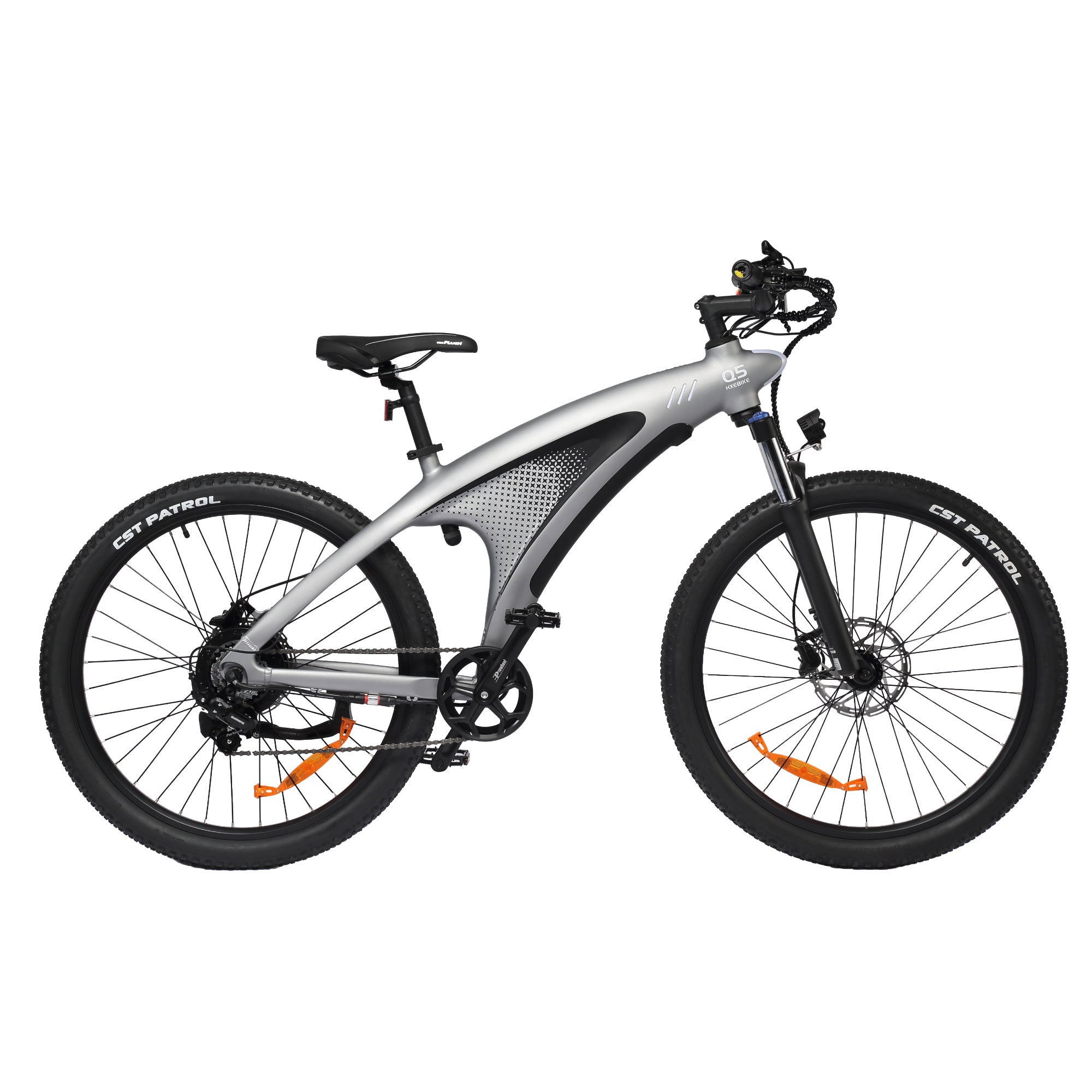 Bicicletta elettrica HX Q5 Shark con batteria integrata da 48V 20Ah.