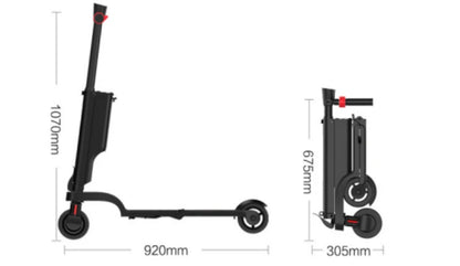 Scooter elettrico HX X6 con zaino