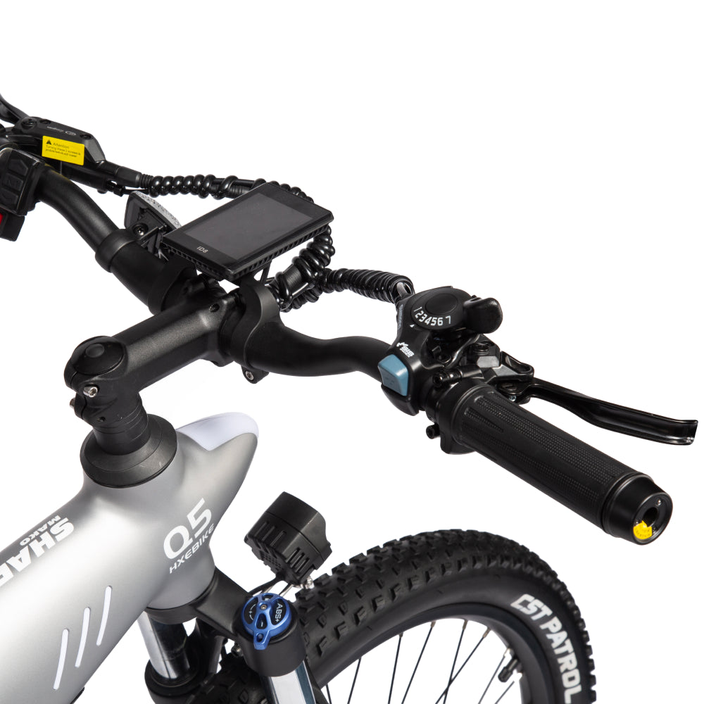 Bicicletta elettrica HX Q5 Shark con batteria integrata da 48V 20Ah.